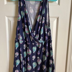 Hot air balloon pattern mini dress